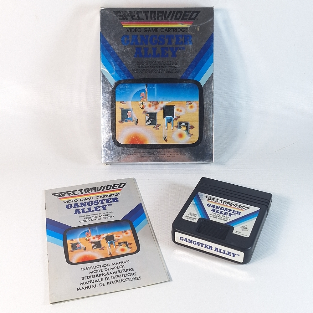 Gangsters Alley Atari 2600 Genuine Cartridge COMPLETE CIB